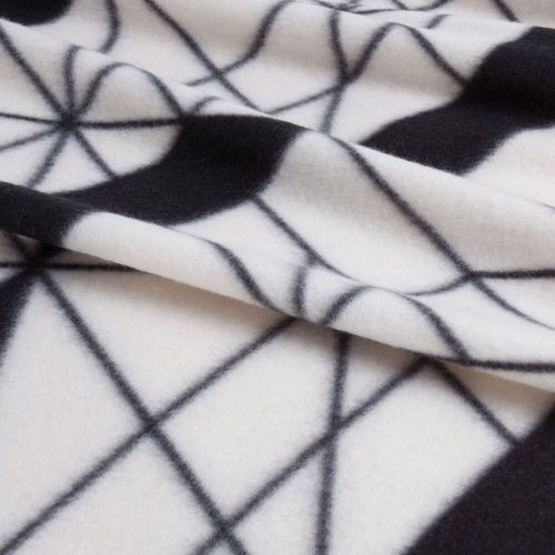 Koc narzuta GEO 150x200 Design91 ekri czarna geometria na Arena.pl