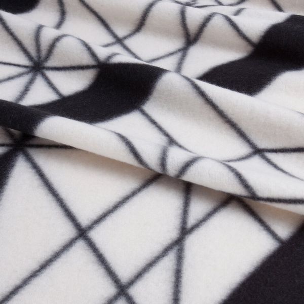 Koc narzuta GEO 150x200 Design91 ekri czarna geometria zdjęcie 8