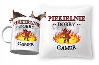 Zestaw Dla Gamera Poduszka + Kubek Na Prezent Z Nadrukiem Ze Zdjęciem