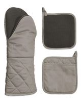 Komplet rękawica kuchenna pełna długa i podkładka pod garnek 100% bawełna