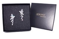 Kolczyki ślubne FLORES silver