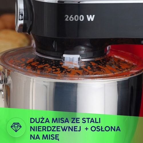 Robot planetarny kuchenny mikser szatkowanie 3w1 mocny 2600W MPM MRK-26 na Arena.pl