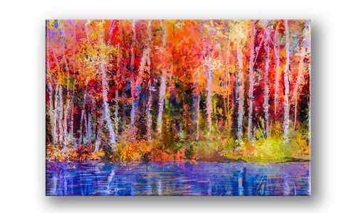 OBRAZ NA PŁÓTNIE 052 Las 60x40cm na Arena.pl