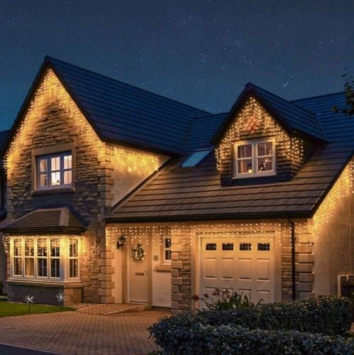 GIRLANDA SOPLE 200 LED 8M STAŁE BIAŁE CIEPŁE EFEKT FLASH FLESZ ZEWNĘTRZNE na Arena.pl