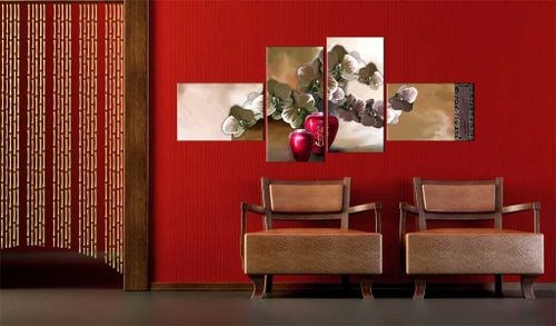 Obraz - Orient i orchidea Rozmiar - 100x45 na Arena.pl