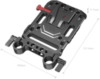 SmallRig 3016 - Płytka do akumulatora V-Mount z zaciskiem pręta