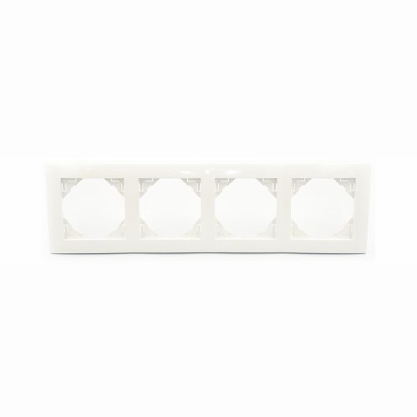 Efapel Base ramka 4-krotna biały 90940 TBR zdjęcie 1