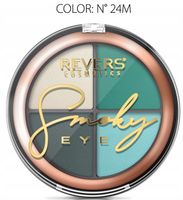 paleta cieni revers smoky eye 24 - trwałe prasowane, mix wykończeń 8 g