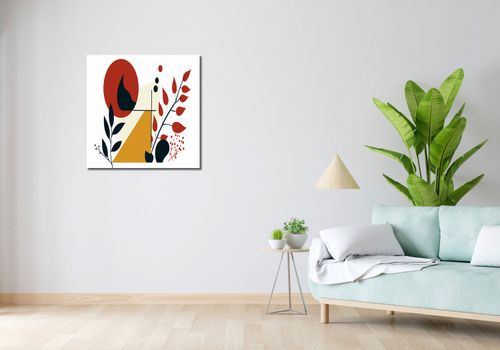 Obraz 70x70cm Kolaż Roślin na Arena.pl