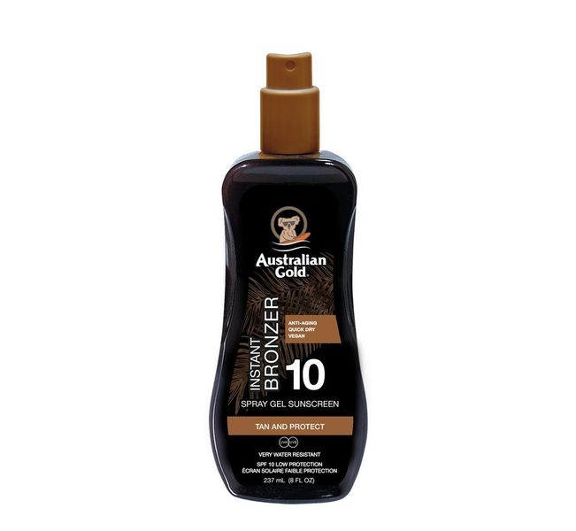 Australian Gold Żel W Sprayu Z Bronzerem SPF10 + Moisture Lock 473ml zdjęcie 2
