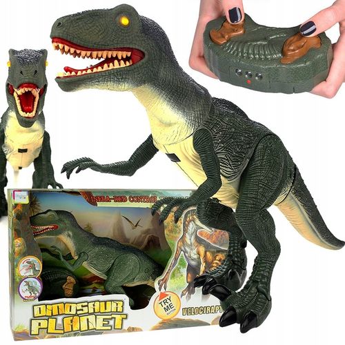 STEROWANY DINOZAUR DUŻY Verociraptor RYCZY ROBOT na Arena.pl