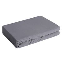 Prześcieradło z gumką CLASSIC jersey 140X200 cm stalowe