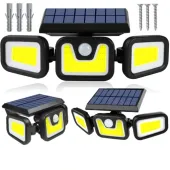 LAMPA SOLARNA LED 3w1 ZEWNĘTRZNA ULICZNA OGRODOWA CZUJNIK ZMIERZCHU I RUCHU