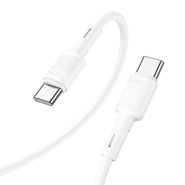 Kabel USB C do USB C Hoco PD 3A 60W 1 m X83 biały zdjęcie 1