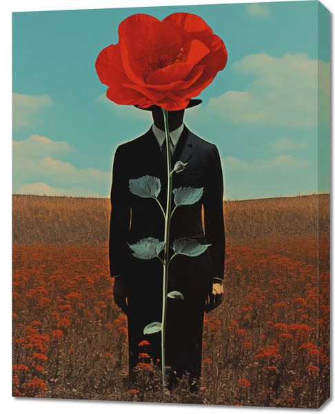 Obraz 70x90cm Obserwator zza Maku zdjęcie 1