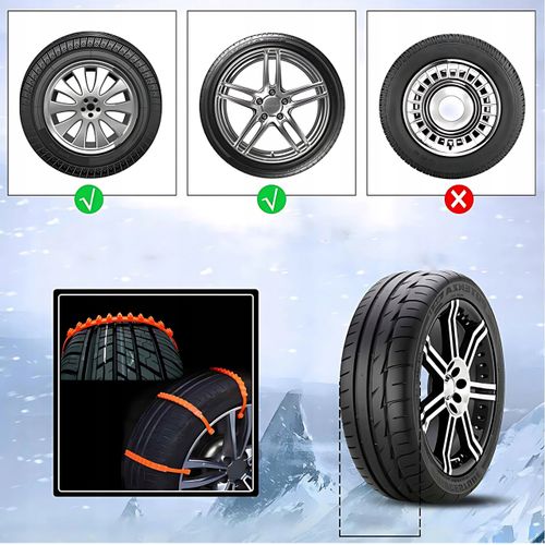 Opaski Zaciskowe na Kola Antyposlizgowe Opaski na Kola Zimowe Wielorazowe na Arena.pl