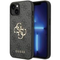 Guess GUHCP15S4GMGGR iPhone 15 6.1" szary/grey hardcase 4G Big Metal Logo