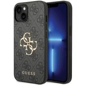 Guess GUHCP15S4GMGGR iPhone 15 6.1" szary/grey hardcase 4G Big Metal Logo