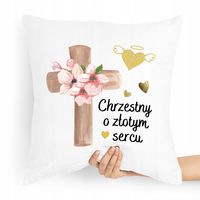 Poduszka Poszewka Dla Chrzestnego Na Prezent Z Nadrukiem Ze Zdjęciem