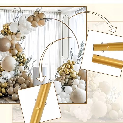 Stojak na balony stelaż KOŁO do balonów METAL 2m łuk ścianka zdjęć na Arena.pl