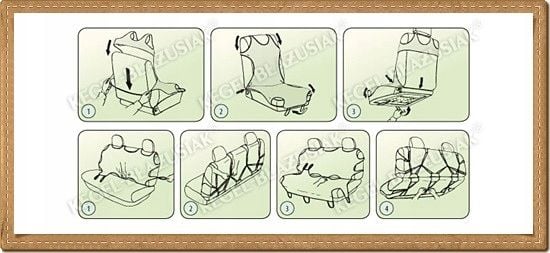 Pokrowce koszulki 3 miejsca do Citroen Jumper zdjęcie 5