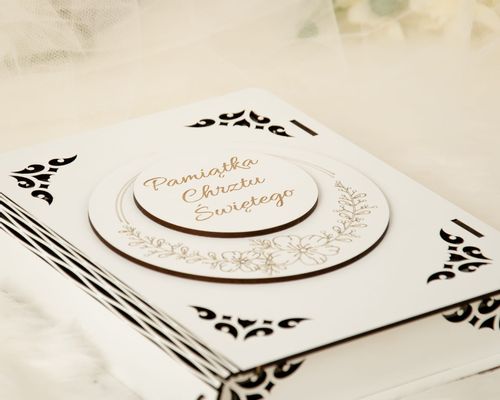 Biblia w pudełku z grawerem Pamiątka Chrztu Świętego OBC-3 na Arena.pl