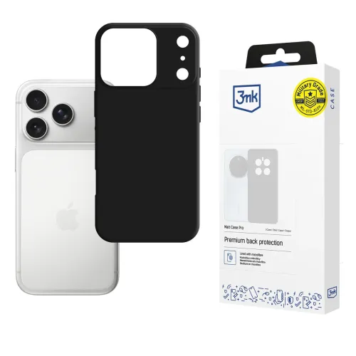Etui 3mk Matt Case Pro na Apple iPhone 17 Pro - czarne matowe na Arena.pl