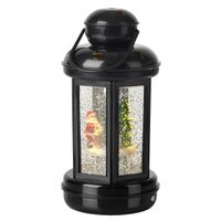 Świąteczna latarenka stojąca Cosy Mikołaj 704568 LED 0,06W 3000K czarna