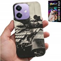 ETUI DO OPPO A40 / A40M - CZOŁG POJAZDY WOJSKOWE MILITARIA + SZKŁO