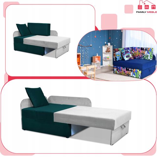 Narożnik dziecięcy Denis Duo rozkładany pojemnik łóżko dzieci materac kubuś na Arena.pl