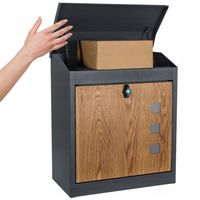 skrzynka na listy paczki pocztowa duża ogrodzenie