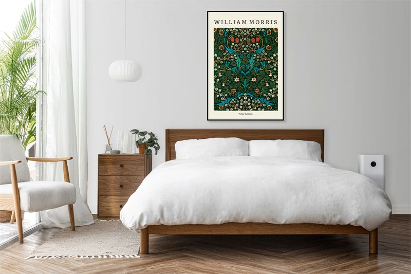 Obraz 30x50cm Design Tulip Pattern, Morris Vintage do Salonu zdjęcie 3