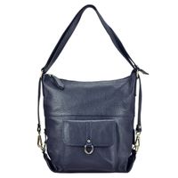 PATRIZIA Duża elegancka damska skórzana torebka na ramię z kieszeniami