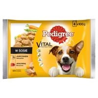 Pedigree Vital Protection Karma pełnoporcjowa w sosie 400 g (4 x100 g)