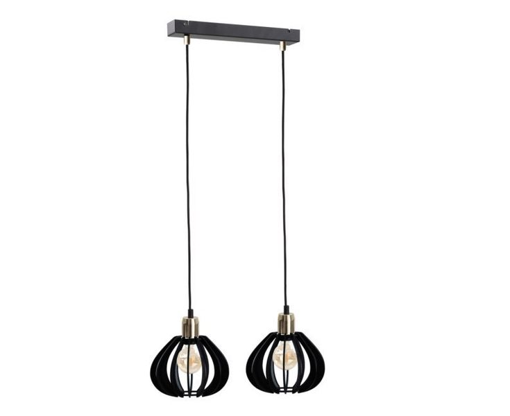 Lampa wisząca 2xE27 GEMMA GOLD zdjęcie 1
