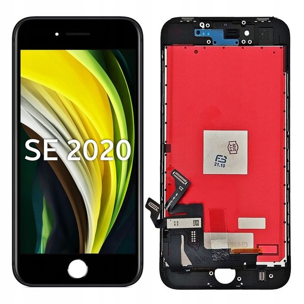 WYŚWIETLACZ EKRAN LCD DO IPHONE SE 2020 CZARNY zdjęcie 1