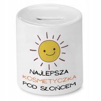 Skarbonka Kosmetyczki Najlepsza Pod Słońcem Z Nadrukiem Ze Zdjęciem