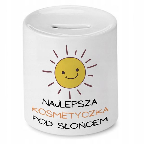 Skarbonka Kosmetyczki Najlepsza Pod Słońcem Z Nadrukiem Ze Zdjęciem zdjęcie 1