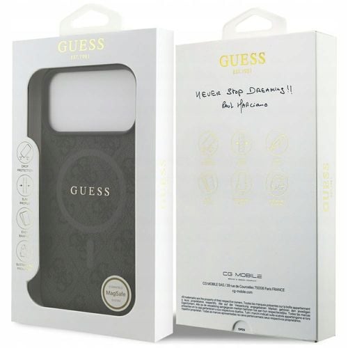 Etui GUESS 4G Ring Classic Logo MagSafe do iPhone 17 Pro Max Czarny na Arena.pl