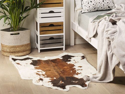 Dywan ekoskóra brązowy 60 x 90 cm NAMBUNG na Arena.pl