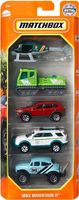 MATCHBOX ZESTAW PREZENTOWY 5 SAMOCHODÓW MBX MOUNTAIN II 5-PAK AUTKA 1:64