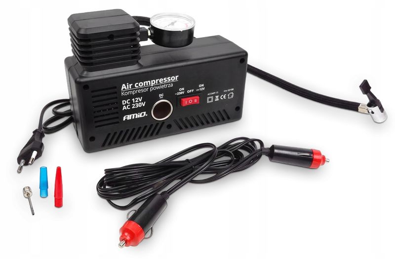 KOMPRESOR SAMOCHODOWY 12V/230V POMPKA DO KÓŁ zdjęcie 5