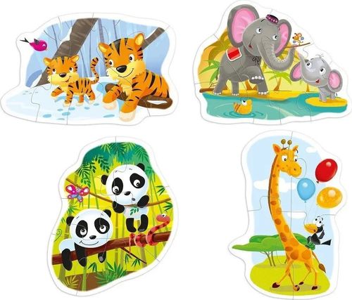 PUZZLE Baby 4w1 Dzikie Zwierzęta Multigra 22 el. Od 2 lat na Arena.pl