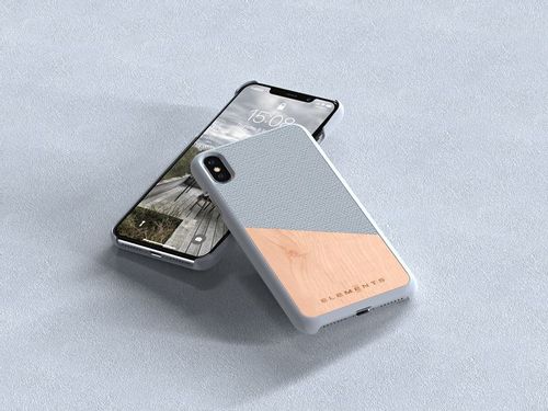 Drewniane etui do iPhone Xs Max (Light Grey) na Arena.pl