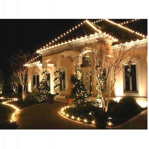 LAMPKI CHOINKOWE 1000 LED BIAŁY CIEPŁY PROGRAMATOR ZEWNĘTRZNE/WEWNĘTRZNE na Arena.pl