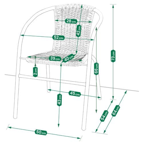 krzesło ogrodowe balkonowe na balkon taras technorattan fotel bistro na Arena.pl