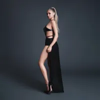 take me bodysuit xl czarny - winylowy look z siateczką i spodniczką