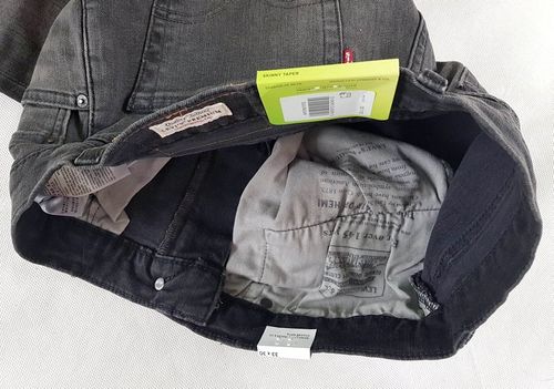 Męskie jeansy Levi's Skinny Taper 845580050 szare Levis - W33/L30 na Arena.pl