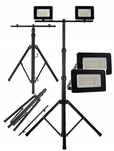 Naświetlacz LED 2x50W statywem Schmith na Arena.pl