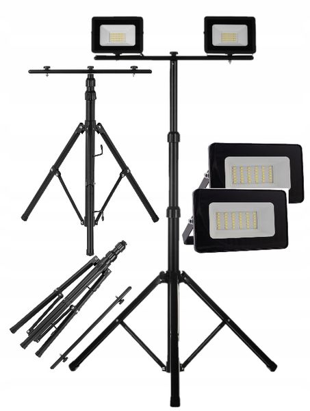 Naświetlacz LED 2x50W statywem Schmith zdjęcie 2
